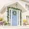 1 Pcs 6 ft Artificial Flower Garland with Chrysanthemum and Eucalyptus 22 Inch White Floral Summer Garland for Wedding Porch Stair Table Centerpieces Baby Shower Birthday Decor